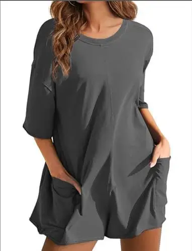 Blue 2024 Summer V-Neck Pocket Jumpsuit for Women - Image 16