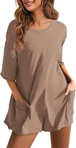 Blue 2024 Summer V-Neck Pocket Jumpsuit for Women - Image 18