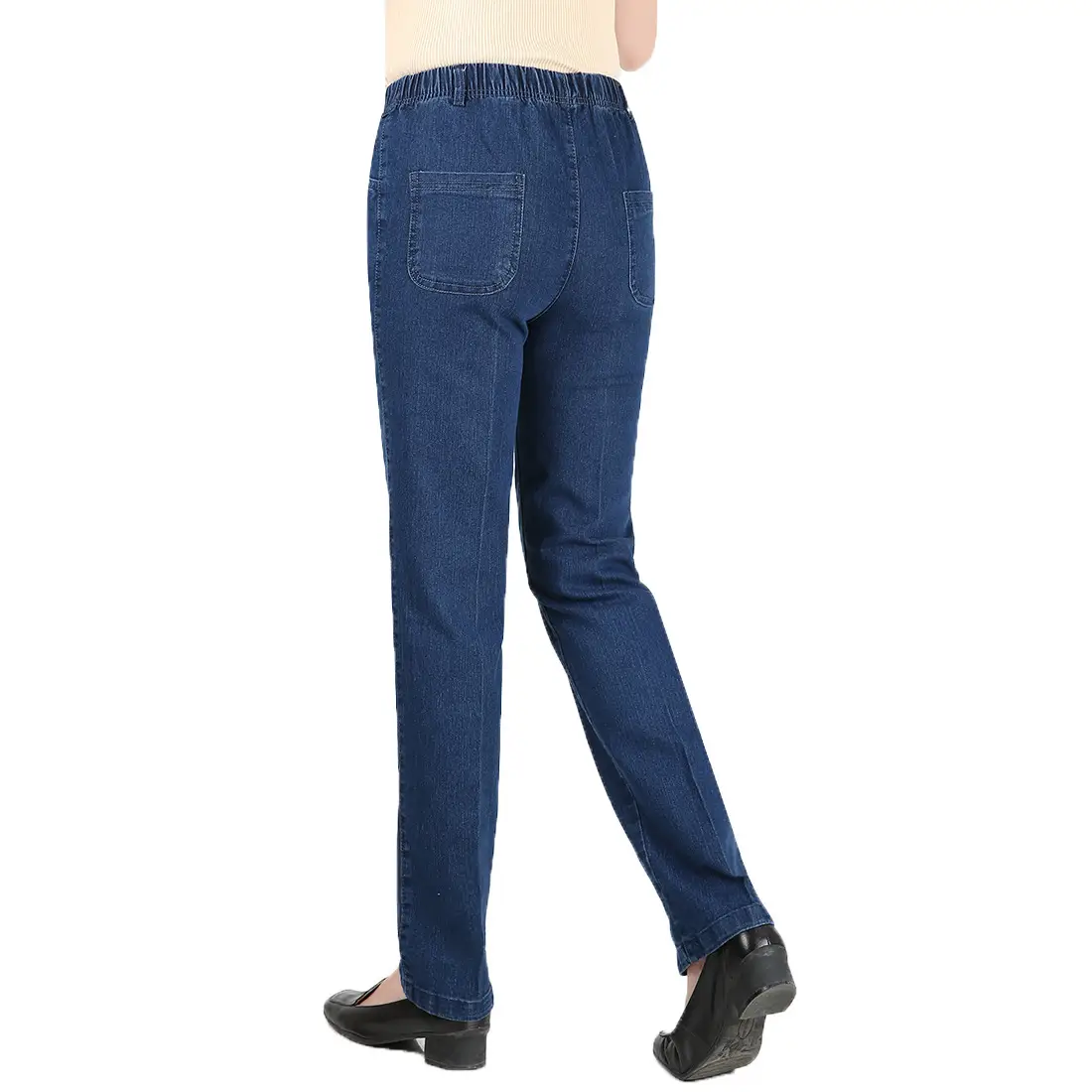 Women's Blue Stretch Jeans Large Spring Wear - Image 7