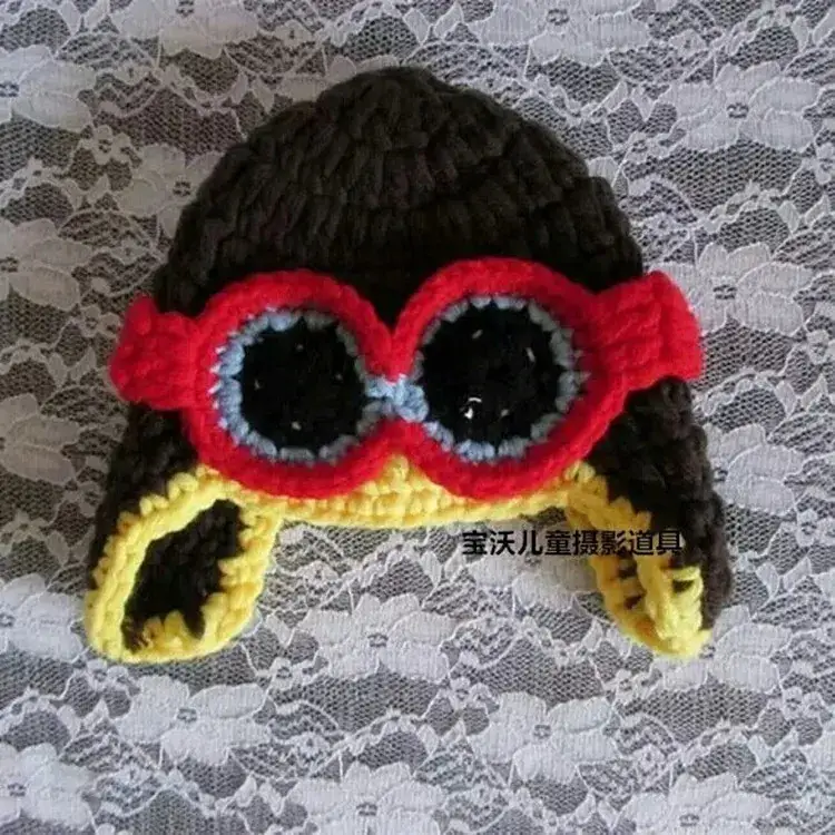 Air Force Hat for Baby Photography Cotton Woven