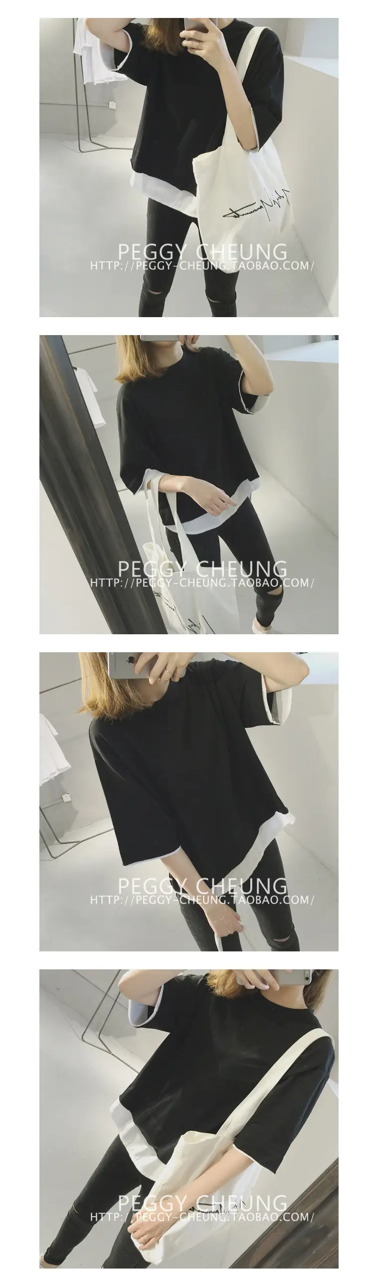 2020 Summer Loose Grey T-Shirt Short Sleeve Korean Style — feature 5