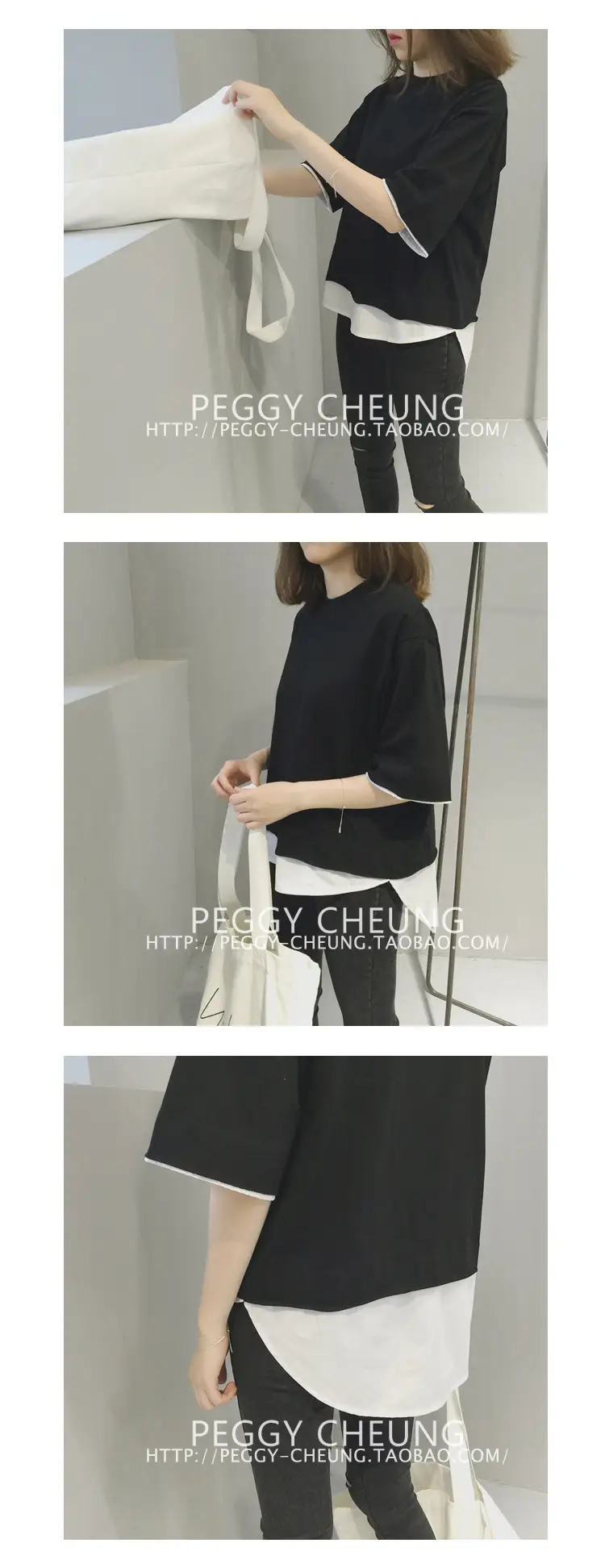 2020 Summer Loose Grey T-Shirt Short Sleeve Korean Style — feature 8