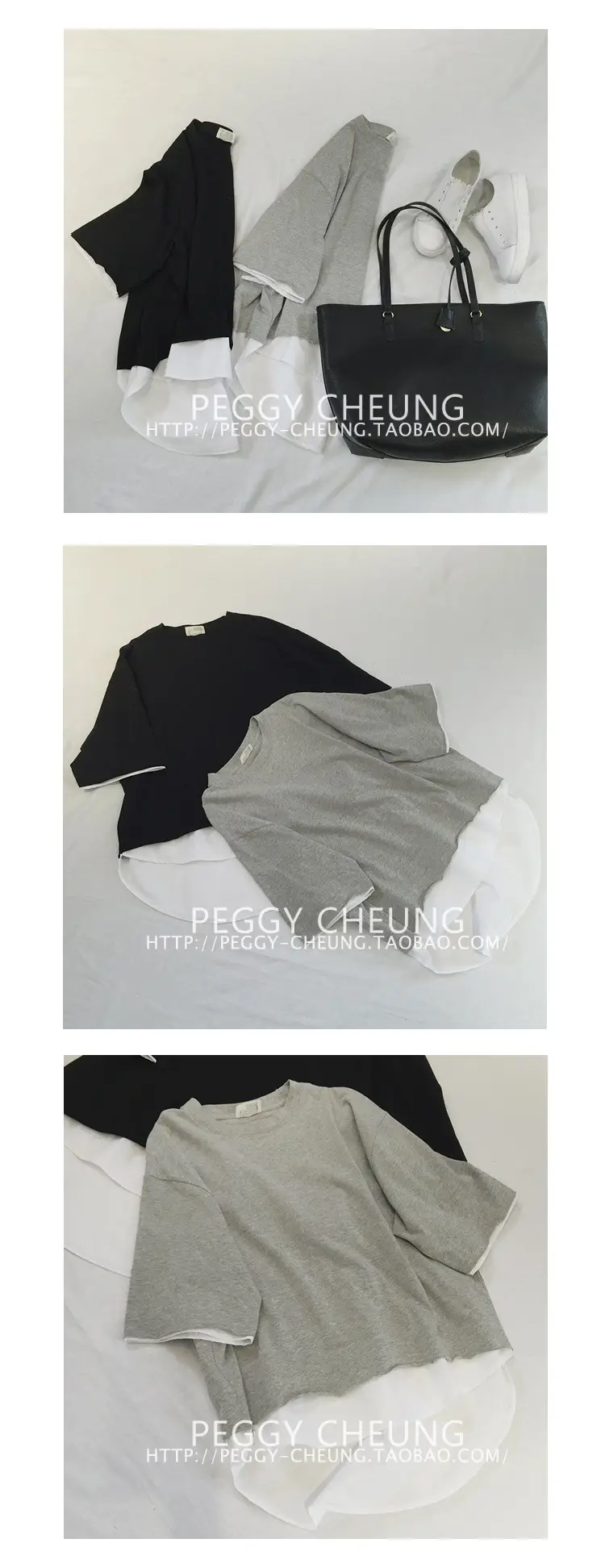 2020 Summer Loose Grey T-Shirt Short Sleeve Korean Style — feature 9