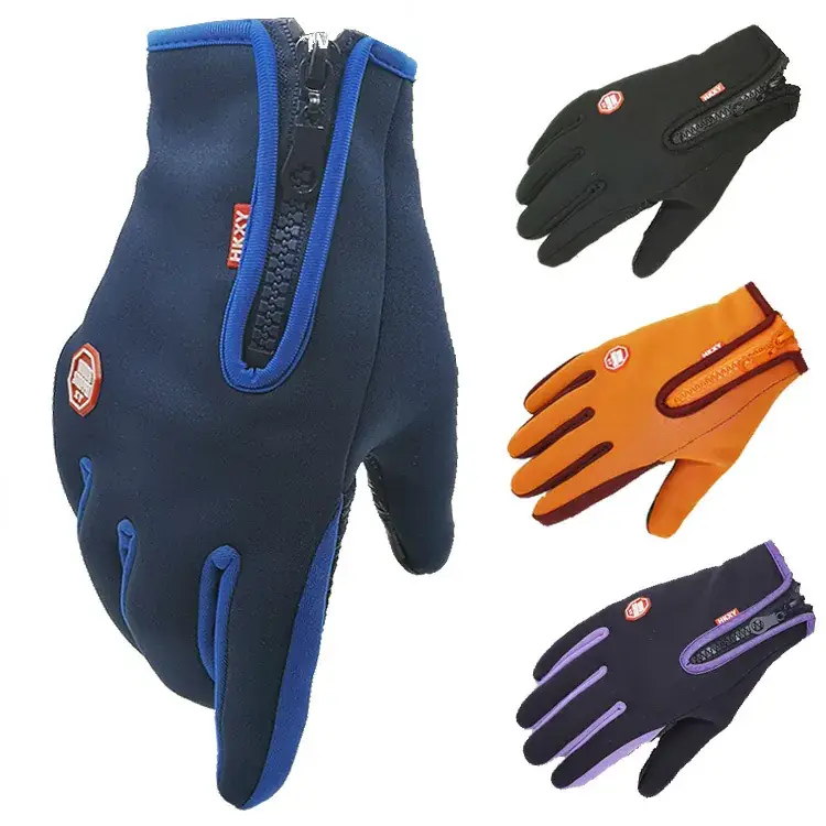 Foreign Trade Gloves for Outdoor Sports, Windproof, Fleece-Lined, Touchscreen-Compliant, Unisex, Hiking, Non-Slip, Waterproof, Warm, Cold-Resistant - Image 9