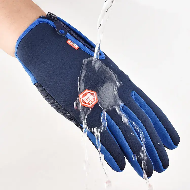 Foreign Trade Gloves for Outdoor Sports, Windproof, Fleece-Lined, Touchscreen-Compliant, Unisex, Hiking, Non-Slip, Waterproof, Warm, Cold-Resistant - Image 10