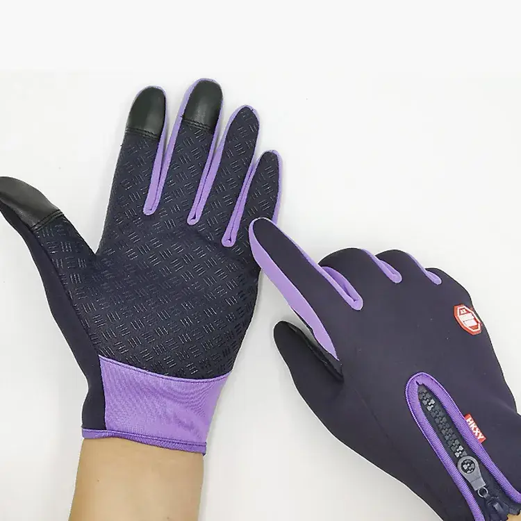 Foreign Trade Gloves for Outdoor Sports, Windproof, Fleece-Lined, Touchscreen-Compliant, Unisex, Hiking, Non-Slip, Waterproof, Warm, Cold-Resistant - Image 11