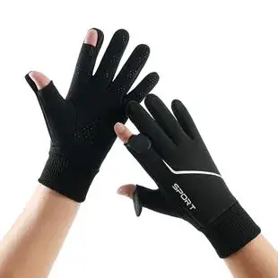Foreign Trade Gloves for Outdoor Sports, Windproof, Fleece-Lined, Touchscreen-Compliant, Unisex, Hiking, Non-Slip, Waterproof, Warm, Cold-Resistant — feature 21