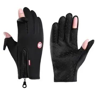 Foreign Trade Gloves for Outdoor Sports, Windproof, Fleece-Lined, Touchscreen-Compliant, Unisex, Hiking, Non-Slip, Waterproof, Warm, Cold-Resistant — feature 25