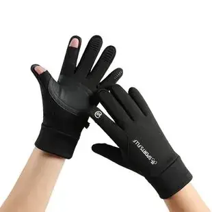 Foreign Trade Gloves for Outdoor Sports, Windproof, Fleece-Lined, Touchscreen-Compliant, Unisex, Hiking, Non-Slip, Waterproof, Warm, Cold-Resistant — feature 29