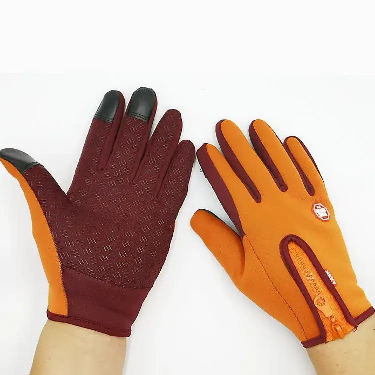 Foreign Trade Gloves for Outdoor Sports, Windproof, Fleece-Lined, Touchscreen-Compliant, Unisex, Hiking, Non-Slip, Waterproof, Warm, Cold-Resistant - Image 4
