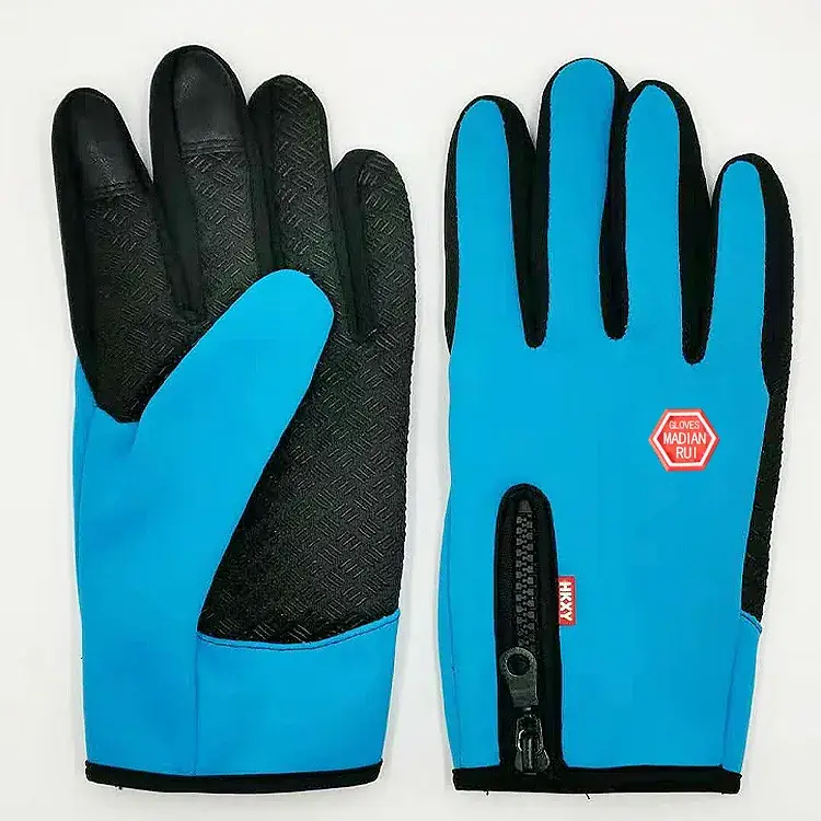 Foreign Trade Gloves for Outdoor Sports, Windproof, Fleece-Lined, Touchscreen-Compliant, Unisex, Hiking, Non-Slip, Waterproof, Warm, Cold-Resistant - Image 7