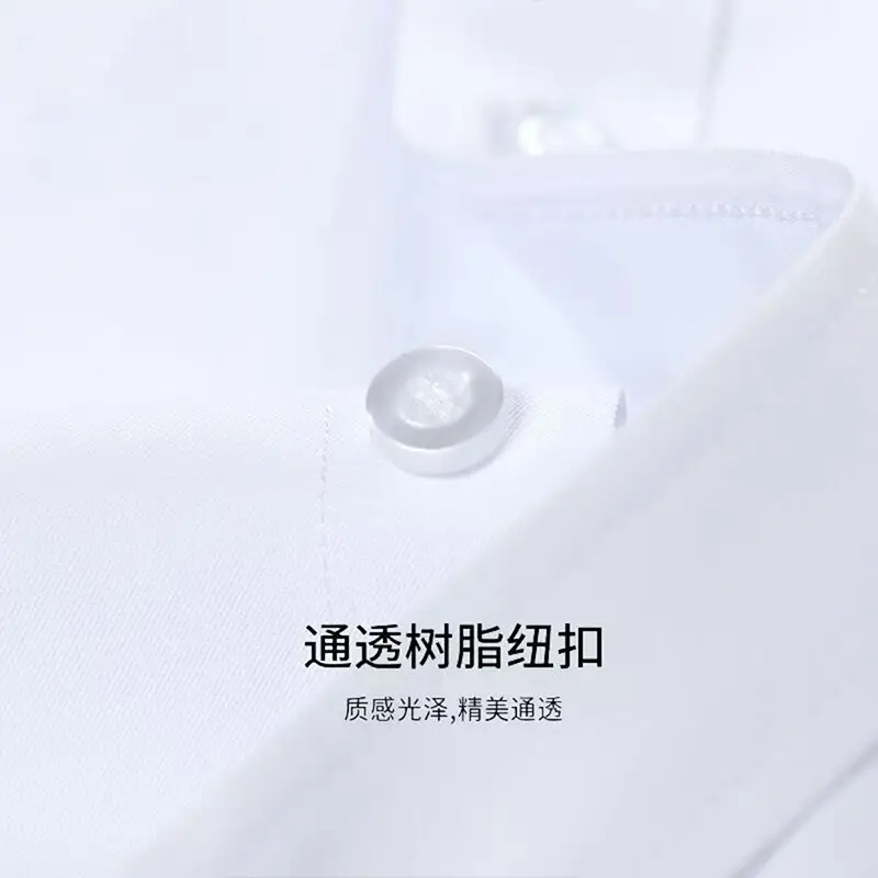 Pure White Men's Slim Fit Business Shirt - Image 17