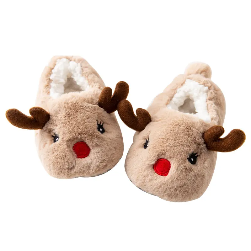 Pink Bunny Fleece Slippers for Toddler Winter Warm