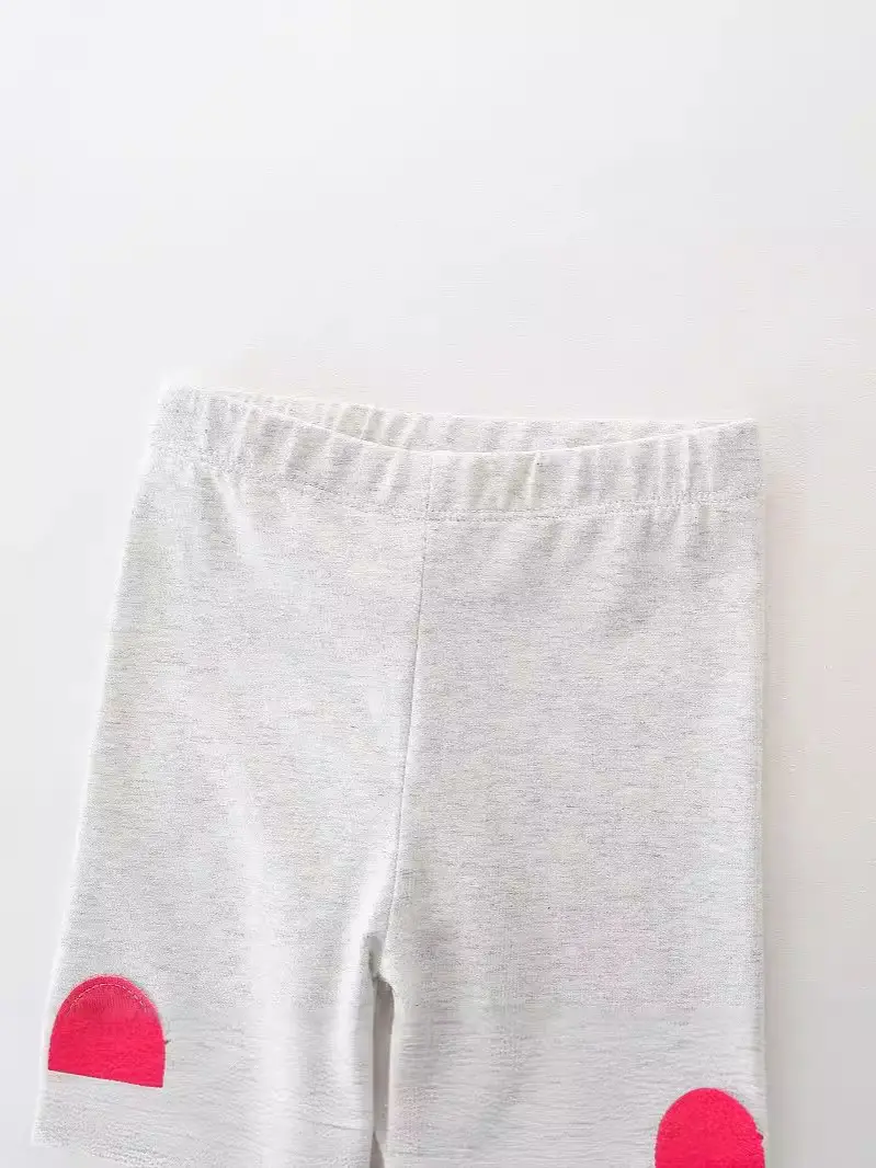 Girls Knitted Penguin Leggings Grey 2025 Autumn - Image 4