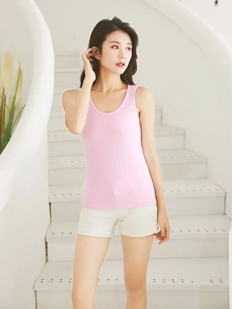 Black Fleece Lined Warm Vest for Women - Image 11