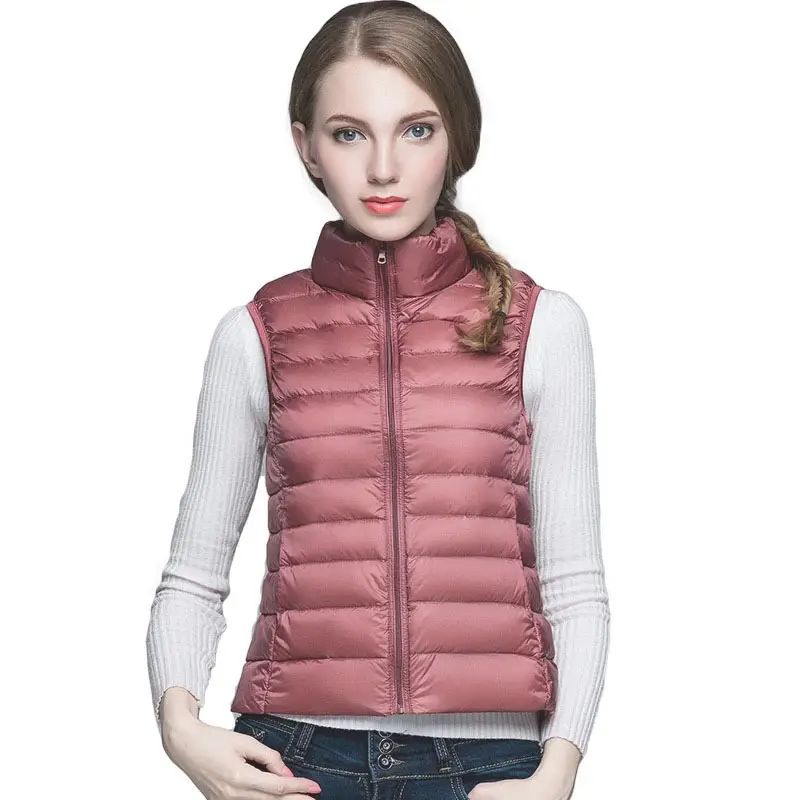 Women's 2025 Pink Down Vest Short Lightweight Inner Wear - Image 3