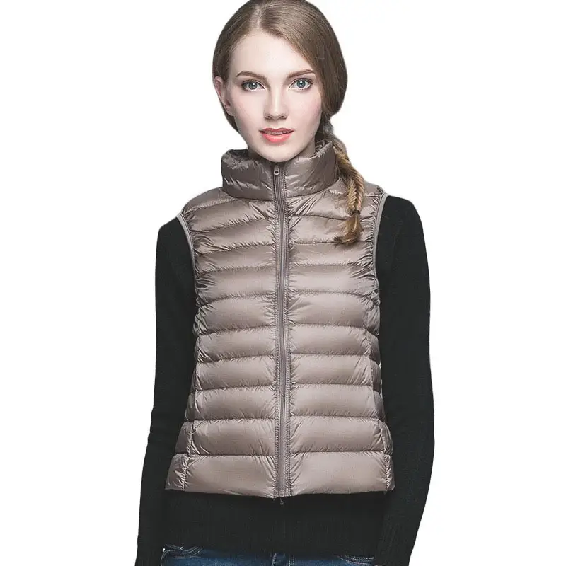 Women's 2025 Pink Down Vest Short Lightweight Inner Wear - Image 4