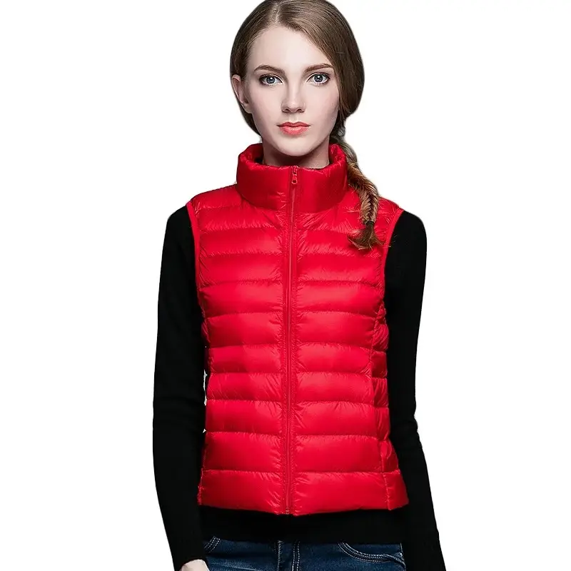 Women's 2025 Pink Down Vest Short Lightweight Inner Wear - Image 6