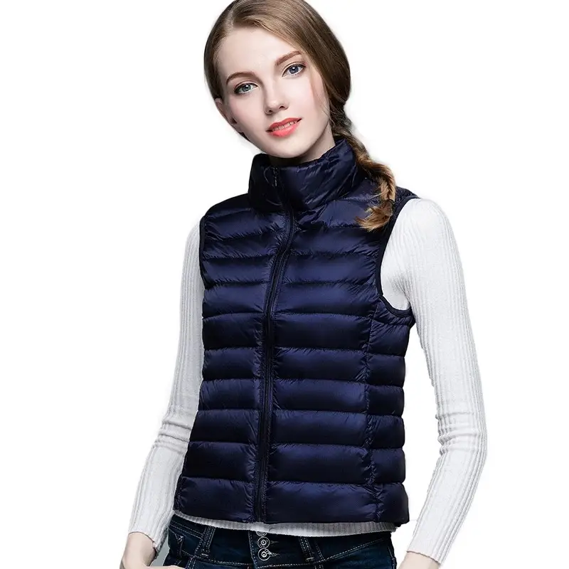 Women's 2025 Pink Down Vest Short Lightweight Inner Wear - Image 8