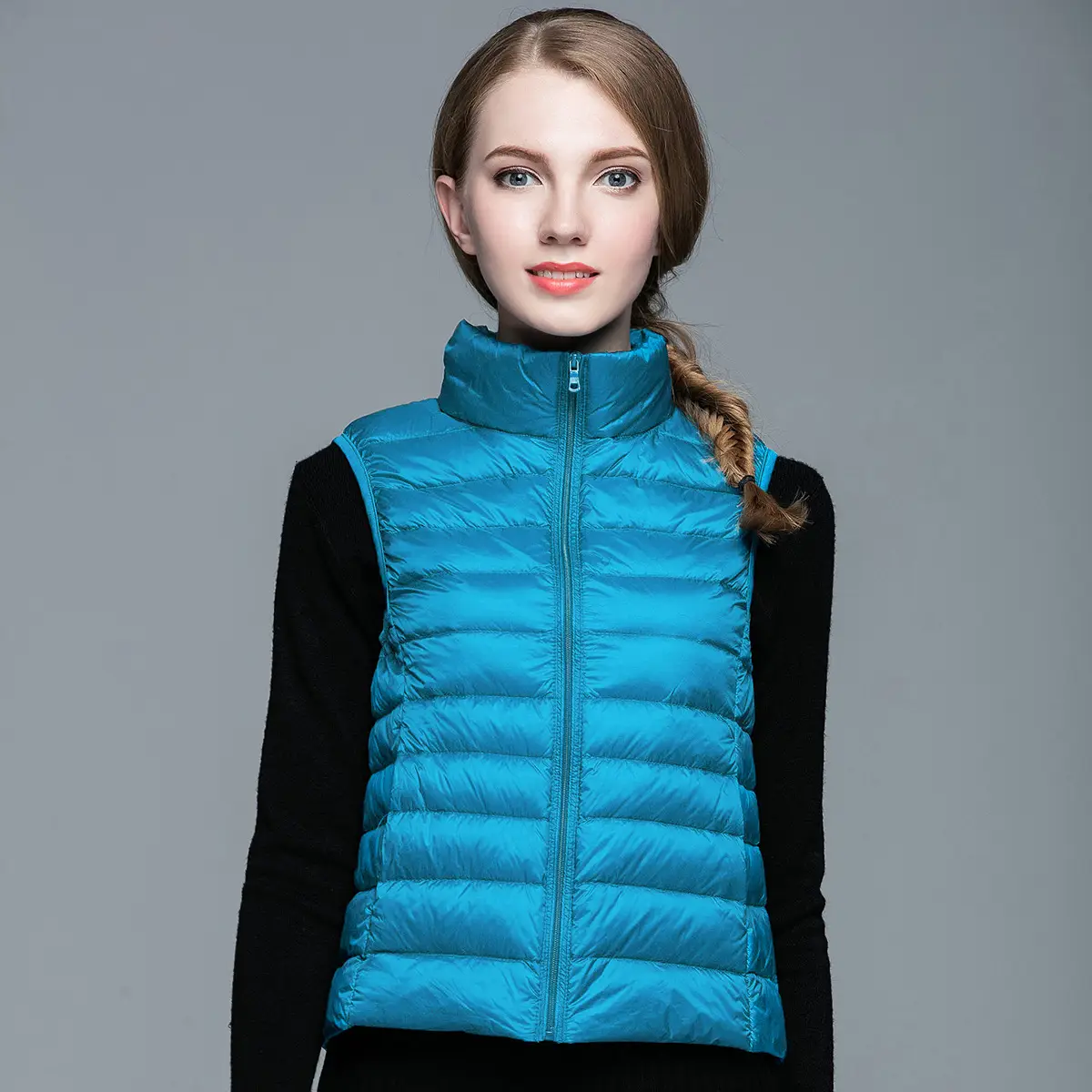 Women's 2025 Pink Down Vest Short Lightweight Inner Wear - Image 9