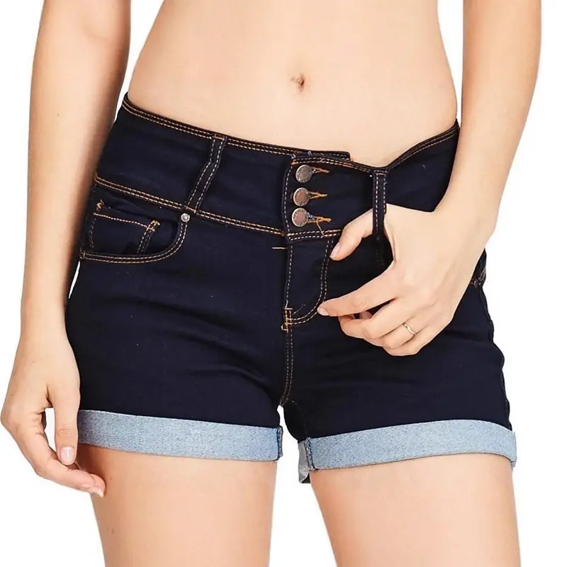 AliExpress New Waist Multi-Color Denim Stretch Shorts - Image 2