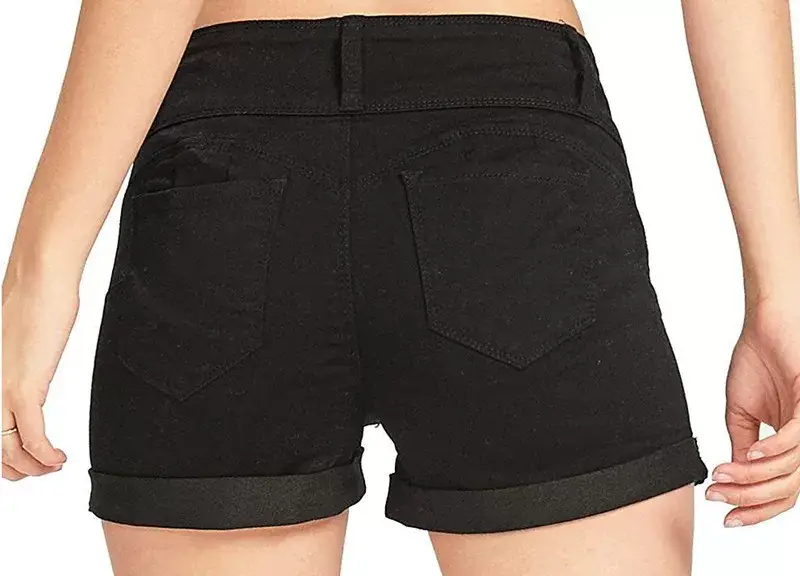 AliExpress New Waist Multi-Color Denim Stretch Shorts — feature 12