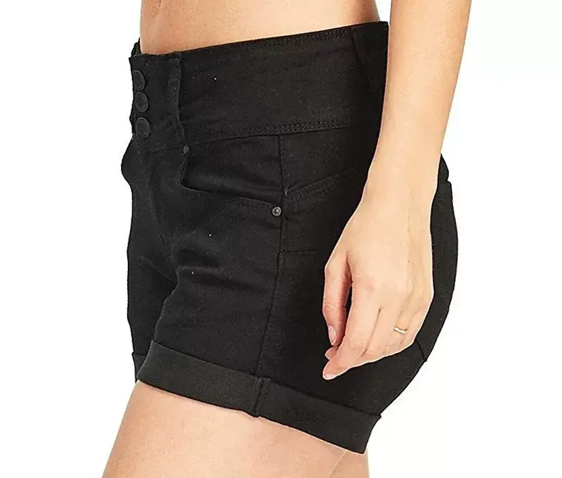 AliExpress New Waist Multi-Color Denim Stretch Shorts — feature 13