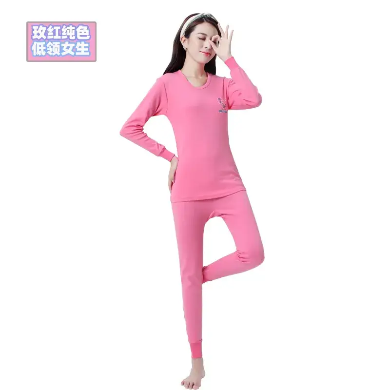 Girls Pink Pajamas Set with Cute Bunny Design
