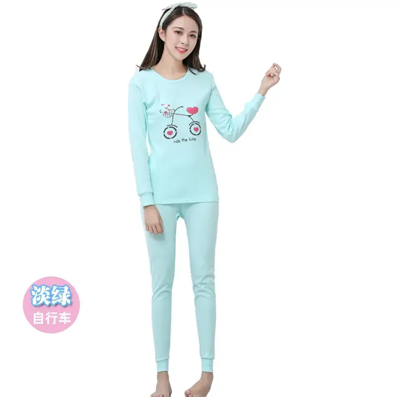 Girls Pink Pajamas Set with Cute Bunny Design