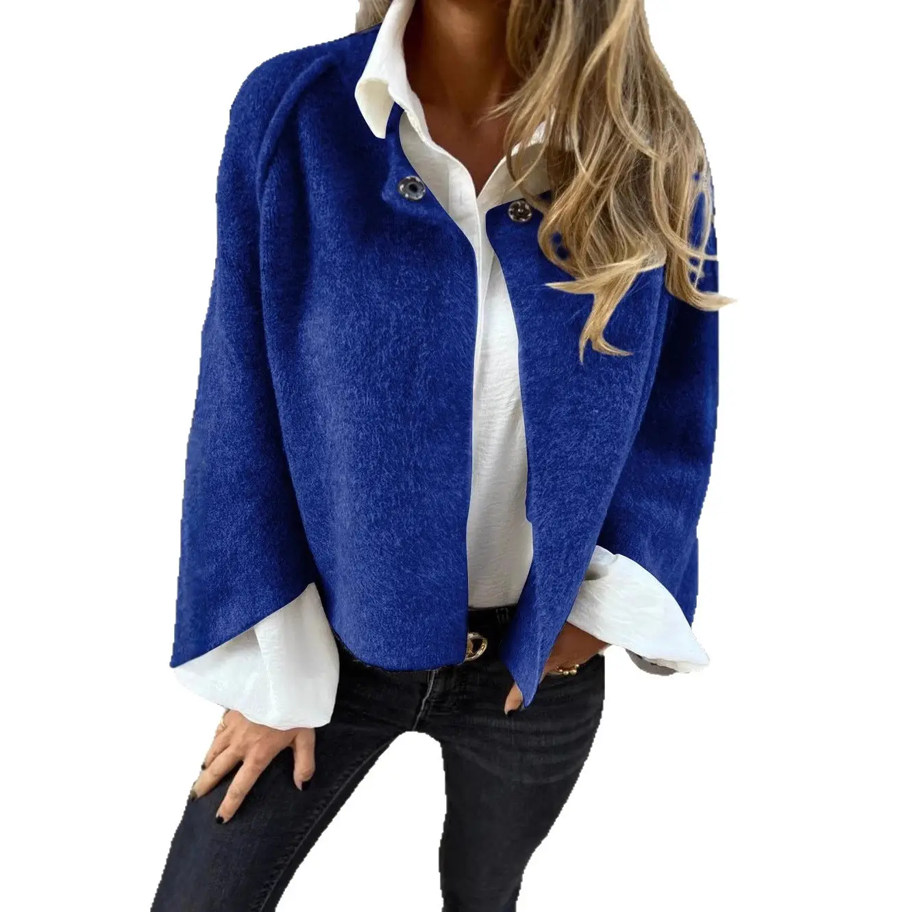 Women's Pink Cashmere Long Sleeve Jacket 2024 - Image 17