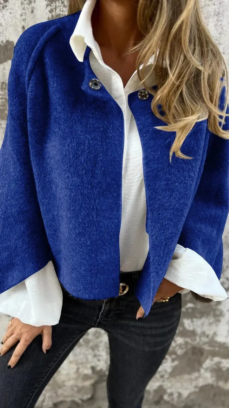 Women's Pink Cashmere Long Sleeve Jacket 2024 - Image 4