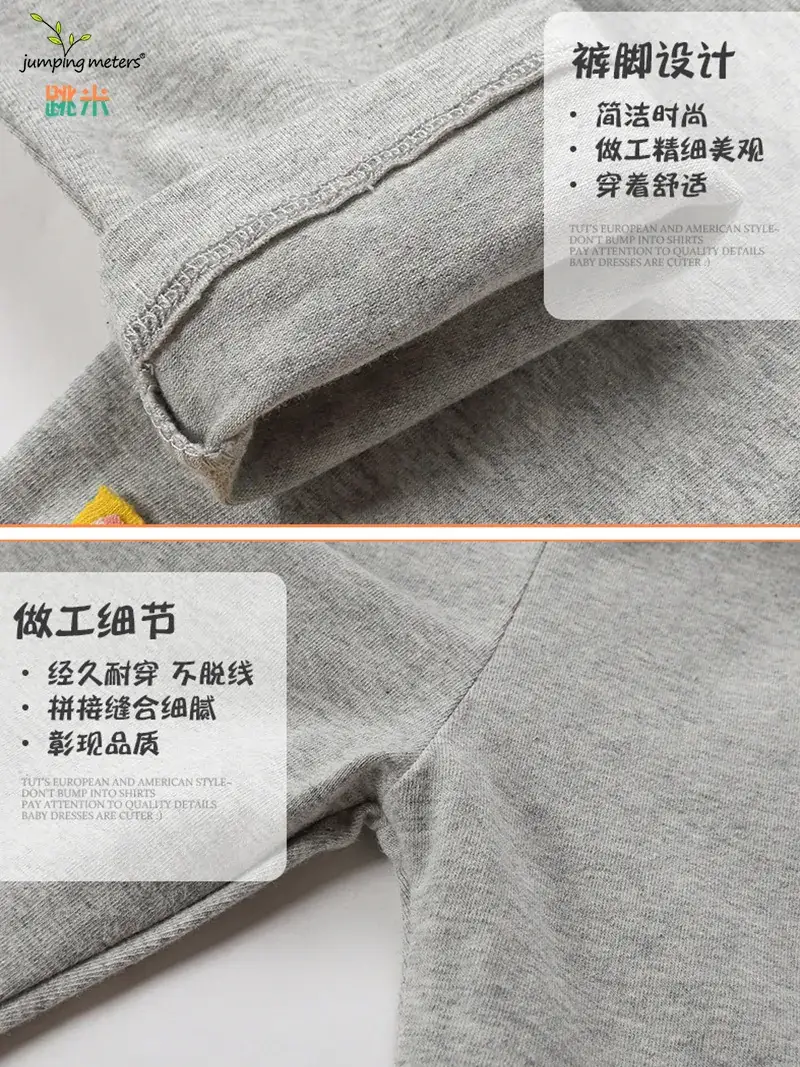 Girls Cotton Spring Leggings with Fox Embroidery - Image 5