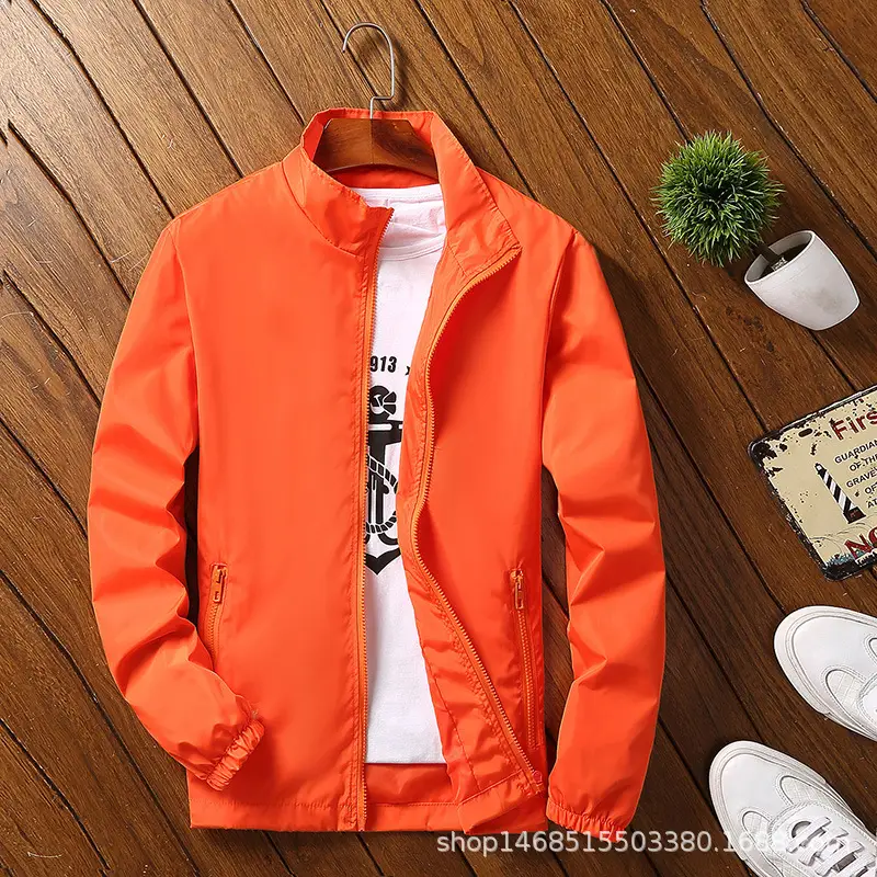 Orange Reflective Youth Jacket Sports Plus Size - Image 2