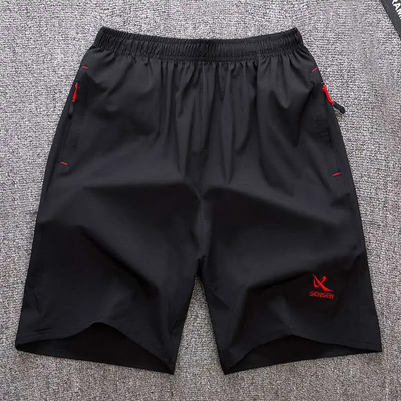 Men Black Red Stripe Shorts Summer Plus China Brand - Image 11