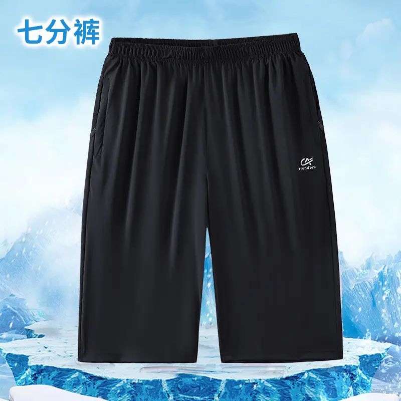 Men Black Red Stripe Shorts Summer Plus China Brand - Image 9