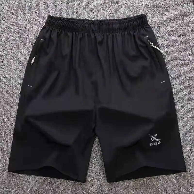Men Black Red Stripe Shorts Summer Plus China Brand - Image 2