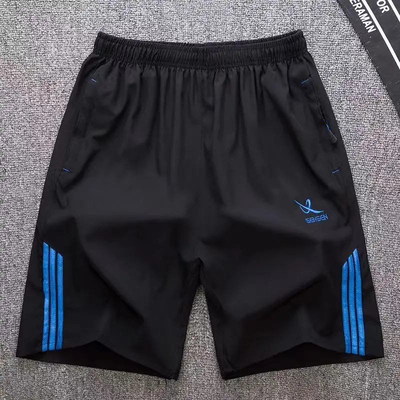 Men Black Red Stripe Shorts Summer Plus China Brand - Image 5