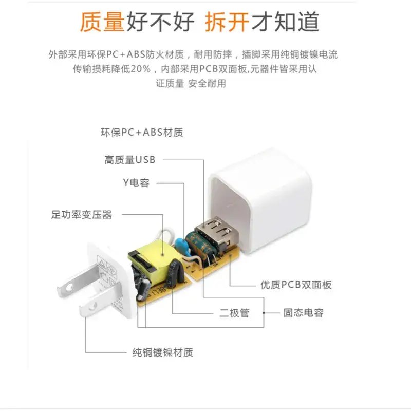 5V1A Charging Head for Apple & Xiaomi Phones - Image 3