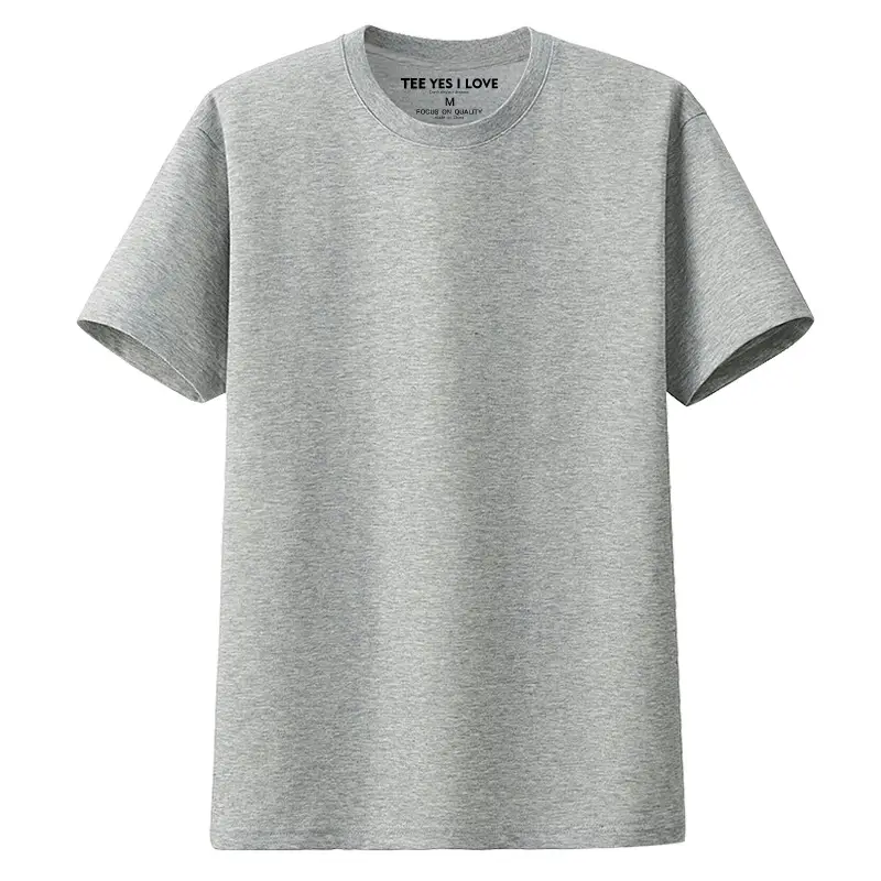 Pure Cotton Red Crewneck T-Shirt for Men - Image 3
