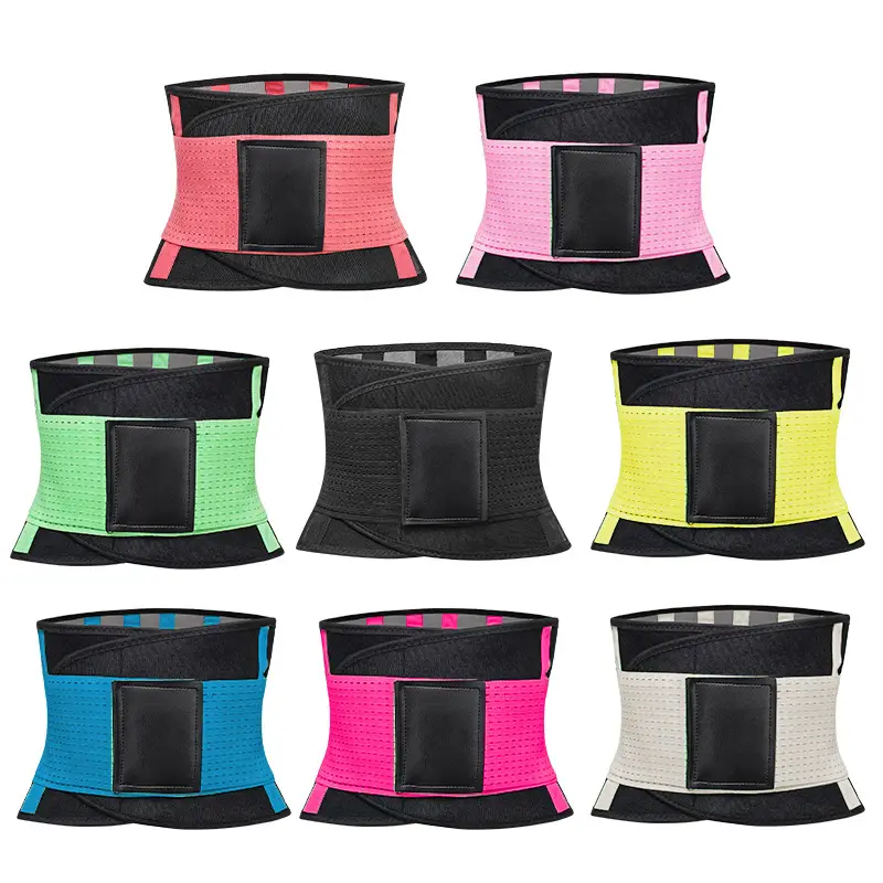 Cross-border Breathable Belt for Summer Lightweight Mesh Yoga Sport Belly Belt Elastic Pressurized Support Belt for in stock