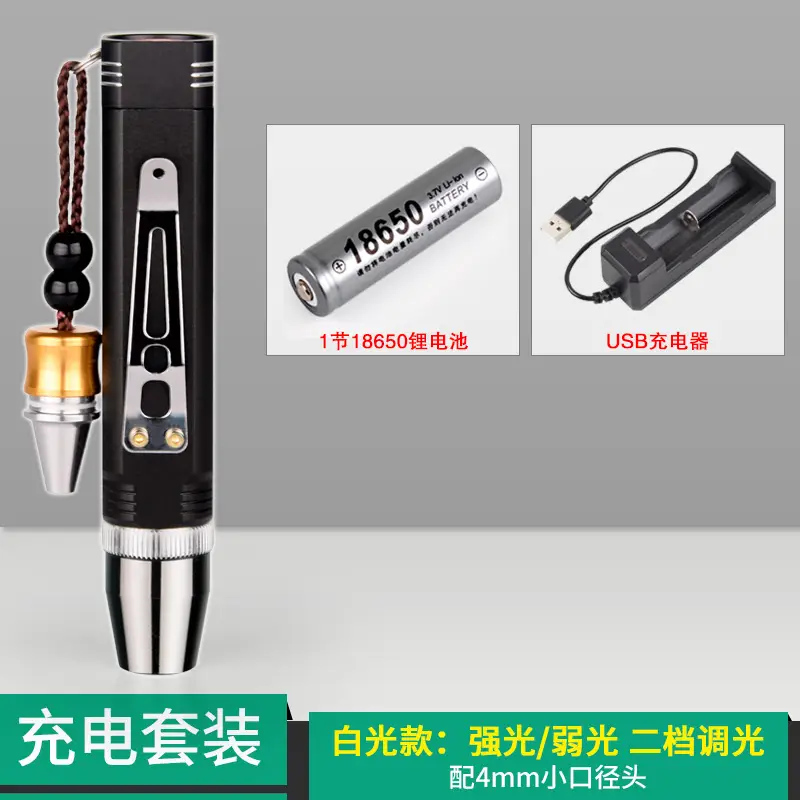 Jade Raw Stone Flashlight for Jewelry & Decor - Image 2