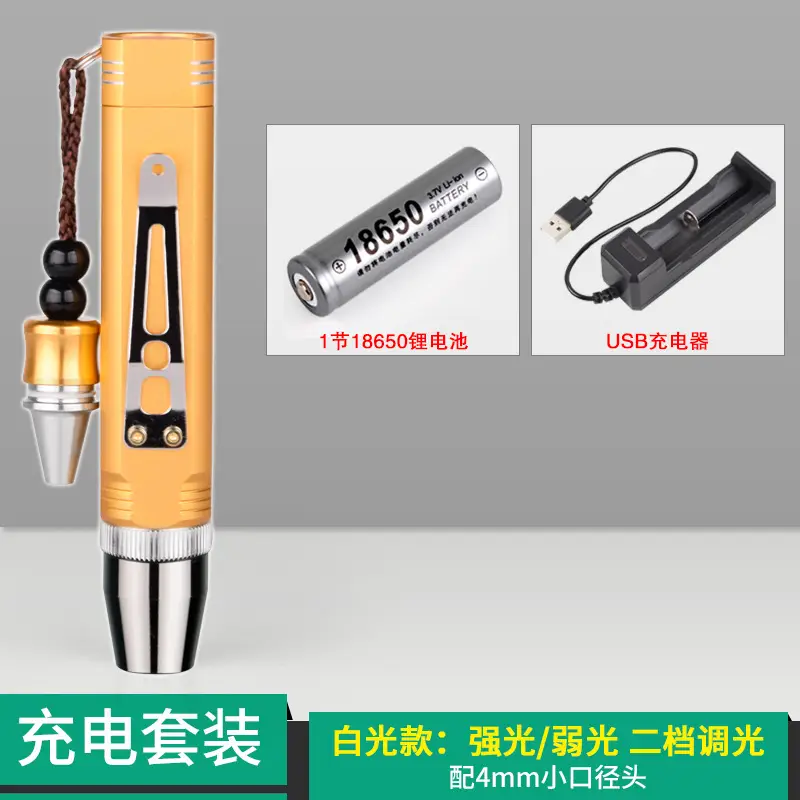 Jade Raw Stone Flashlight for Jewelry & Decor - Image 6