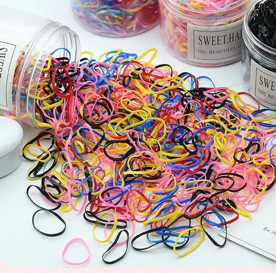 Disposable Rubber Bands for Kids Hair Ties Hair Rings Wholesale - Image 14