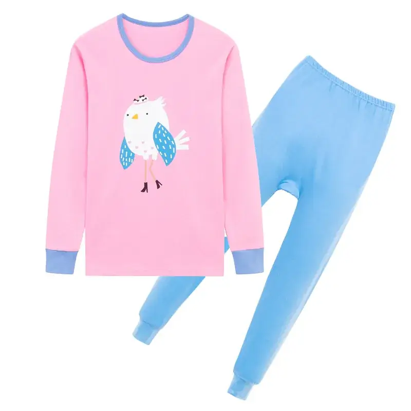 Girls Pink Linen Pajamas Set Medium to Large - Image 23