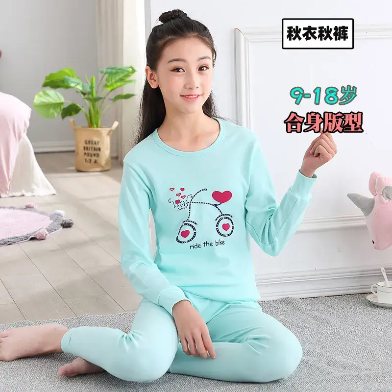 Girls Pink Linen Pajamas Set Medium to Large - Image 11