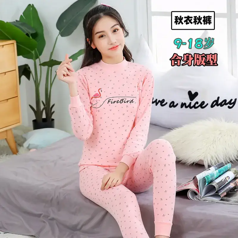 Girls Pink Linen Pajamas Set Medium to Large - Image 18