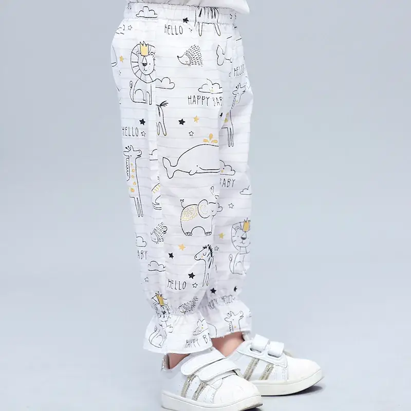 2024 Anti-Mosquito Lantern Pants for Kids Cotton Spring Autumn - Image 4
