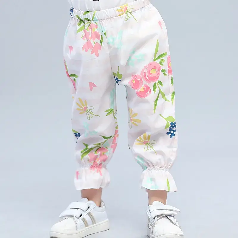 2024 Anti-Mosquito Lantern Pants for Kids Cotton Spring Autumn - Image 2