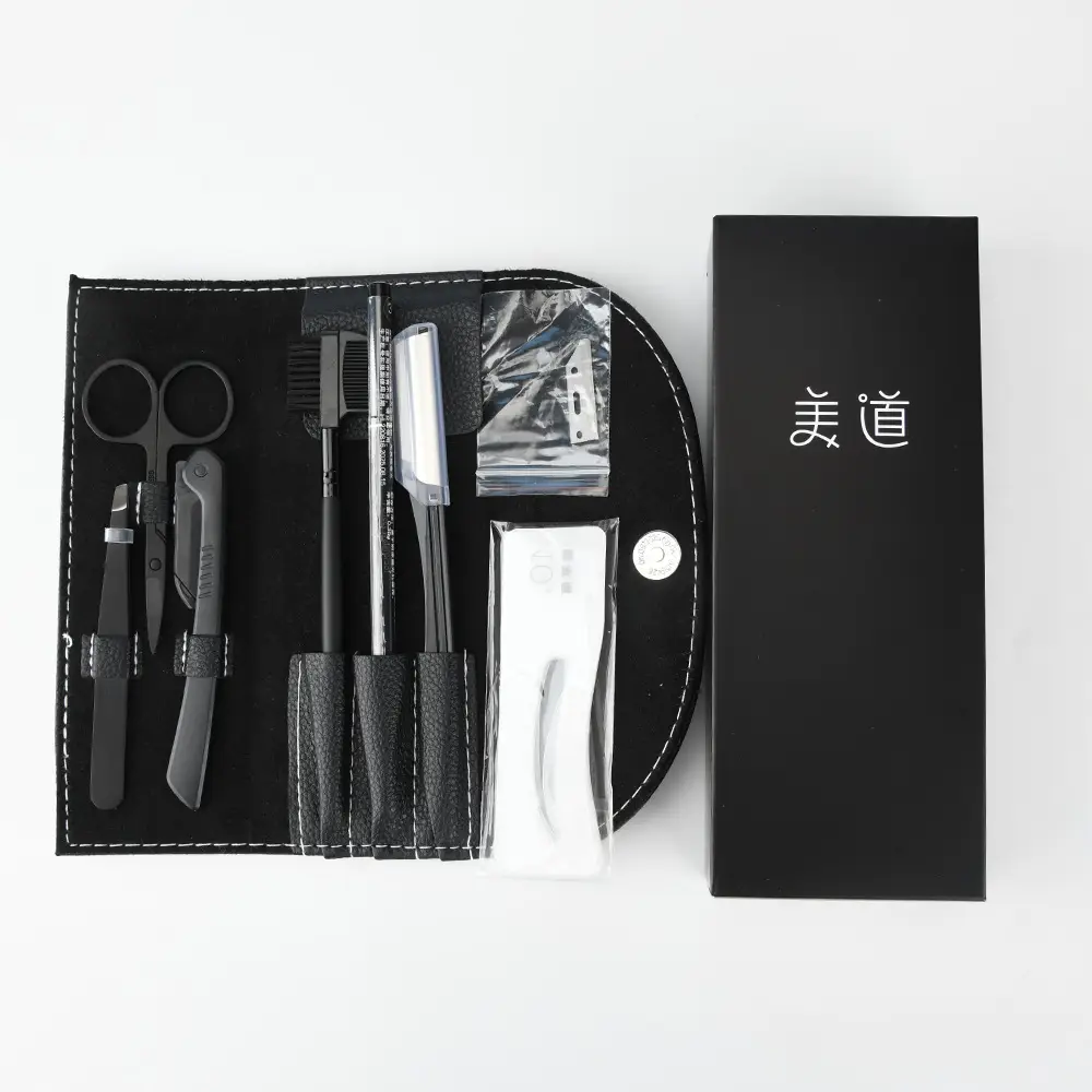 Stainless Steel Eyebrow Pencil & Clip Set - Image 4