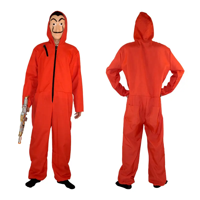 Red Anime Wanno Hooded Suit Halloween Costume - Image 2